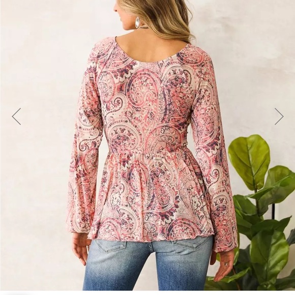 Willow and Root Paisley Top - Picture 3 of 4